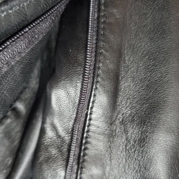 Vintage 100% Genuine Leather Pants, Black, Size 4 Mob Wife lambskin buttery soft - Picture 5 of 7